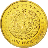 Monnaie, Uzbekistan, 5 Tiyin, 1994, SPL, Brass Plated Steel, KM:3.2 - Uzbenisktán