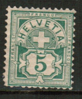 SWITZERLAND   Scott  # 72* F-VF MINT LH (STAMP SCAN #752) - Neufs