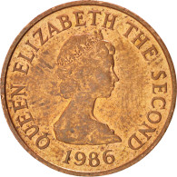 Delcampe - Monnaie, Jersey, Elizabeth II, Penny, 1986, SUP+, Bronze, KM:54 - Jersey
