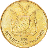 Monnaie, Namibia, 5 Dollars, 1993, SUP+, Laiton, KM:5 - Namibia