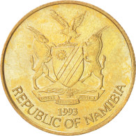 Monnaie, Namibia, 5 Dollars, 1993, SUP+, Laiton, KM:5 - Namibie