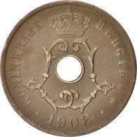 Monnaie, Belgique, 25 Centimes, 1908, TTB, Copper-nickel, KM:63 - 25 Centimes