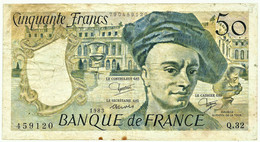 FRANCE - 50 Francs - 1983 - P 152.b - Serie Q. 32 - Quentin De La Tour - 50 F 1976-1992 ''Quentin De La Tour''