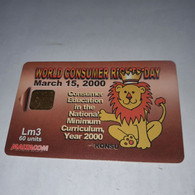 Malta-(MLT-145)-world Consumer-(15)-(60units)-(001212016)-(look Out Side Chip)-used Card+1card Prepiad Free - Malte