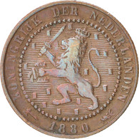 Monnaie, Pays-Bas, William III, Cent, 1880, TB+, Bronze, KM:107.1 - 1849-1890 : Willem III