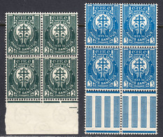 Ireland 1933 Mint No Hinge, Blocks, Sc# ,SG 96-97 - Nuevos