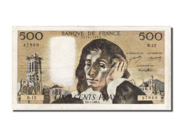 Billet, France, 500 Francs, 500 F 1968-1993 ''Pascal'', 1969, 1969-01-02, TB+ - 500 F 1968-1993 ''Pascal''