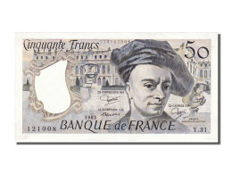 Billet, France, 50 Francs, 50 F 1976-1992 ''Quentin De La Tour'', 1983, SPL+ - 50 F 1976-1992 ''Quentin De La Tour''