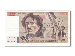 Billet, France, 100 Francs, 100 F 1978-1995 ''Delacroix'', 1991, TTB+, KM:154e - 100 F 1978-1995 ''Delacroix''