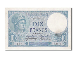 Billet, France, 10 Francs, 10 F 1916-1942 ''Minerve'', 1918, 1918-07-20, SUP - 10 F 1916-1942 ''Minerve''