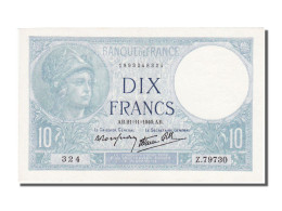 Billet, France, 10 Francs, 10 F 1916-1942 ''Minerve'', 1940, 1940-11-21, SPL - 10 F 1916-1942 ''Minerve''