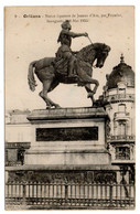 Militaria-ORLEANS-1918--Statue De Jeanne D'Arc...cachet Militaire 500ème Régiment D'Artillerie - Oorlog 1914-18