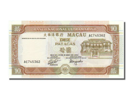 Billet, Macau, 10 Patacas, 1991, 1991-07-08, NEUF - Macau