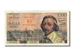 Billet, France, 10 Nouveaux Francs On 1000 Francs, 1955-1959 Overprinted With - 1955-1959 Overprinted With ''Nouveaux Francs''