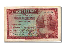 Billet, Espagne, 10 Pesetas, 1935, TTB+ - 10 Pesetas