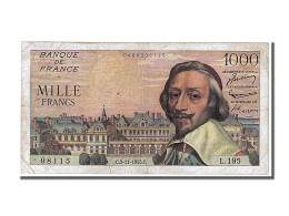 Billet, France, 1000 Francs, 1 000 F 1953-1957 ''Richelieu'', 1955, 1955-11-03 - 1 000 F 1953-1957 ''Richelieu''