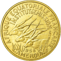 Monnaie, Cameroun, 25 Francs, 1958, Paris, FDC, Aluminum-Bronze, KM:E9 - Kameroen