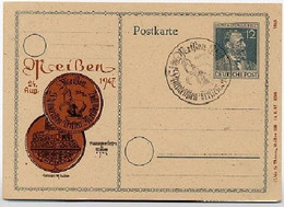 P965 ZC Postkarte Philatelisten-Treff MEISSEN  1947 - Entiers Postaux
