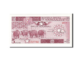 Billet, Somalie, 5 Shilin = 5 Shillings, 1987, KM:31c, NEUF - Somalia