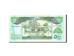Billet, Somaliland, 5000 Shillings, 2011, Undated, KM:21, NEUF - Somalie