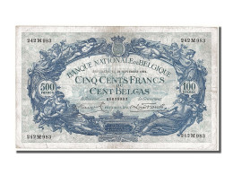 Billet, Belgique, 500 Francs-100 Belgas, 1931, 1931-09-21, TTB - 500 Francos-100 Belgas