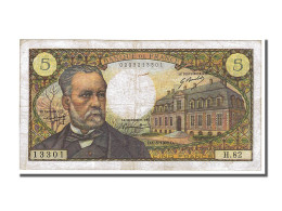 Billet, France, 5 Francs, 5 F 1966-1970 ''Pasteur'', 1968, 1968-08-01, TB+ - 5 F 1966-1970 ''Pasteur''