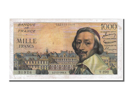 Billet, France, 1000 Francs, 1 000 F 1953-1957 ''Richelieu'', 1956, 1956-11-02 - 1 000 F 1953-1957 ''Richelieu''