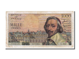 Billet, France, 1000 Francs, 1 000 F 1953-1957 ''Richelieu'', 1956, 1956-03-01 - 1 000 F 1953-1957 ''Richelieu''