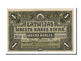 Billet, Latvia, 1 Rublis, 1919, SUP+ - Latvia