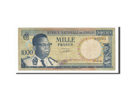 Billet, Congo Democratic Republic, 1000 Francs, 1961, 1961-12-15, KM:8a, TB - Demokratische Republik Kongo & Zaire
