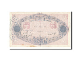 Billet, France, 500 Francs, 1926, 1926-10-22, TB+, Fayette:30.29, KM:66k - 500 F 1888-1940 ''Bleu Et Rose''