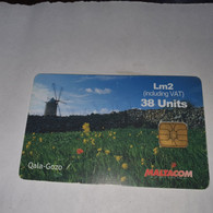 Malta-(MLT-287)-windmill Qala Gozo-(43)-(38units)-(004459113)-(look Out Side Chip)-used Card+1card Prepiad Free - Malte