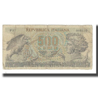 Billet, Italie, 500 Lire, 1967, 1967-10-20, KM:93a, B+ - 500 Lire