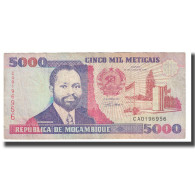 Billet, Mozambique, 5000 Meticais, 1991, 1991-06-16, KM:136, TTB - Mozambique