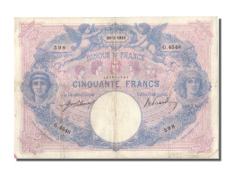 Billet, France, 50 Francs, 50 F 1889-1927 ''Bleu Et Rose'', 1913, 1913-02-20 - 50 F 1889-1927 ''Bleu Et Rose''