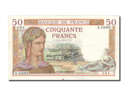 Billet, France, 50 Francs, 50 F 1934-1940 ''Cérès'', 1939, 1939-03-30, SUP - 50 F 1934-1940 ''Cérès''