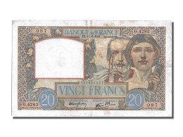 Billet, France, 20 Francs, 20 F 1939-1942 ''Science Et Travail'', 1941 - 20 F 1939-1942 ''Science Et Travail''