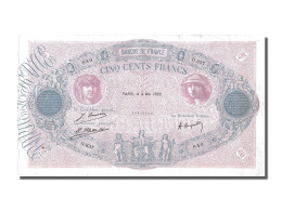 Billet, France, 500 Francs, 500 F 1888-1940 ''Bleu Et Rose'', 1922, 1922-05-04 - 500 F 1888-1940 ''Bleu Et Rose''