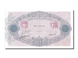 Billet, France, 500 Francs, 500 F 1888-1940 ''Bleu Et Rose'', 1922, 1922-05-10 - 500 F 1888-1940 ''Bleu Et Rose''