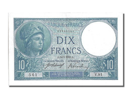 Billet, France, 10 Francs, 10 F 1916-1942 ''Minerve'', 1916, 1916-01-14, SUP+ - 10 F 1916-1942 ''Minerve''