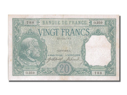 Billet, France, 20 Francs, 20 F 1916-1919 ''Bayard'', 1916, 1916-08-09, TTB+ - 20 F 1916-1919 ''Bayard''