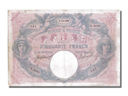 Billet, France, 50 Francs, 50 F 1889-1927 ''Bleu Et Rose'', 1910, 1910-12-09 - 50 F 1889-1927 ''Bleu Et Rose''