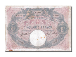 Billet, France, 50 Francs, 50 F 1889-1927 ''Bleu Et Rose'', 1910, 1910-08-16 - 50 F 1889-1927 ''Bleu Et Rose''