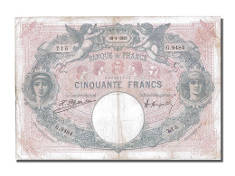 Billet, France, 50 Francs, 50 F 1889-1927 ''Bleu Et Rose'', 1923, 1923-01-19 - 50 F 1889-1927 ''Bleu Et Rose''