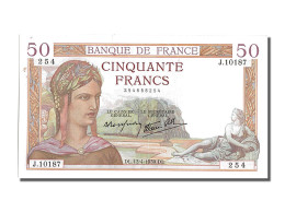 Billet, France, 50 Francs, 50 F 1934-1940 ''Cérès'', 1939, 1939-04-13, SUP - 50 F 1934-1940 ''Cérès''