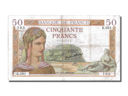 Billet, France, 50 Francs, 50 F 1934-1940 ''Cérès'', 1935, 1935-01-17, TB+ - 50 F 1934-1940 ''Cérès''