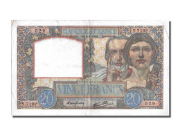 Billet, France, 20 Francs, 20 F 1939-1942 ''Science Et Travail'', 1942 - 20 F 1939-1942 ''Science Et Travail''