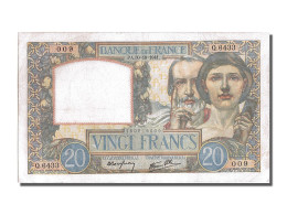 Billet, France, 20 Francs, 20 F 1939-1942 ''Science Et Travail'', 1941 - 20 F 1939-1942 ''Science Et Travail''