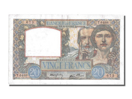 Billet, France, 20 Francs, 20 F 1939-1942 ''Science Et Travail'', 1941 - 20 F 1939-1942 ''Science Et Travail''