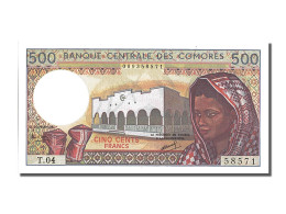 Billet, Comoros, 500 Francs, 1975, NEUF - Komoren